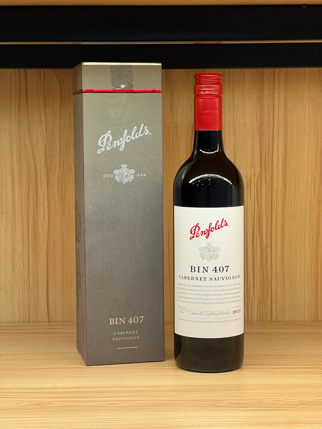 2012 Penfolds Bin 407 Cabernet Sauvignon 750ml Gift Box