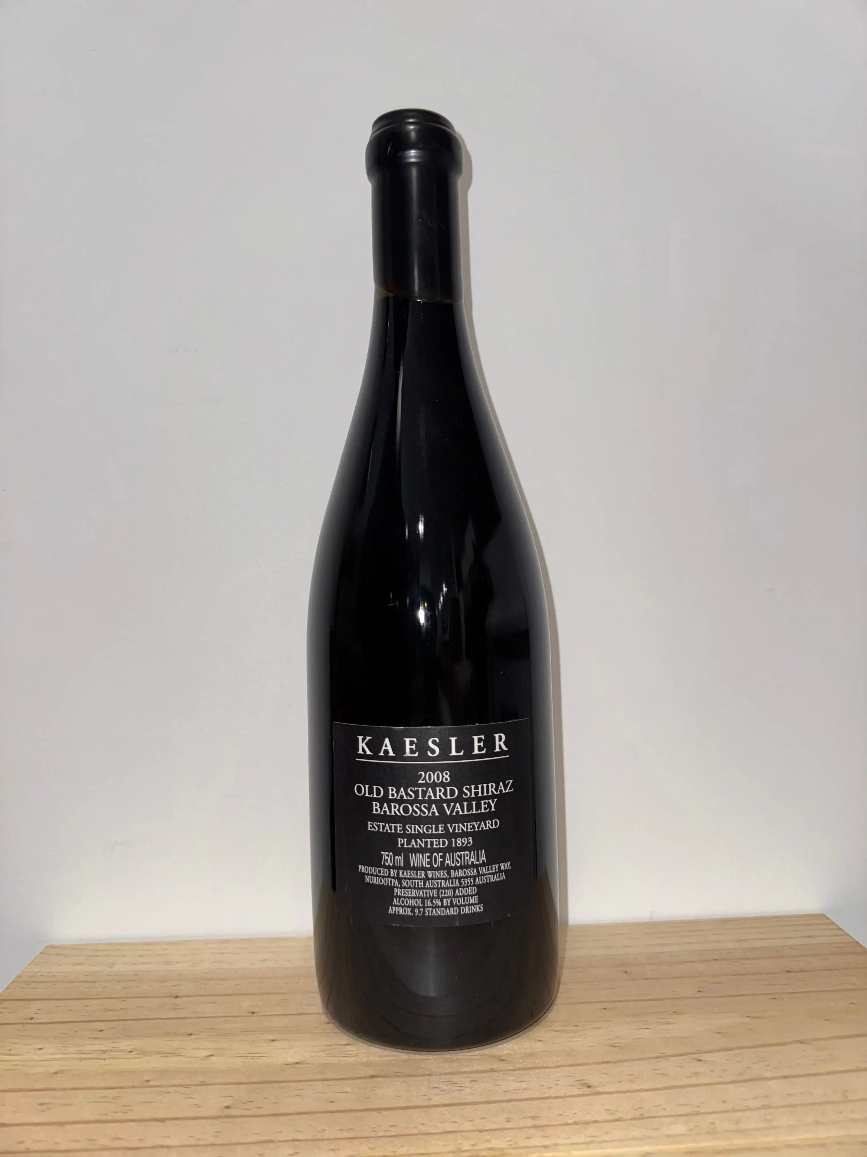 2008 Kaesler Old Bastard Shiraz 750ml
